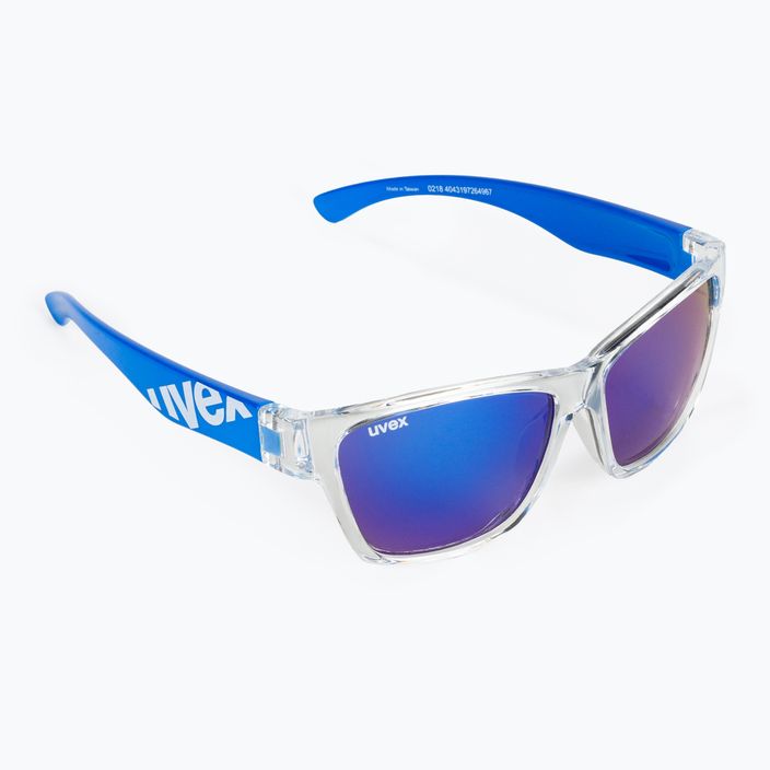 UVEX vaikiški akiniai nuo saulės Sportstyle 508, skaidriai mėlyni / veidrodiniai mėlyni 53/3/895/9416