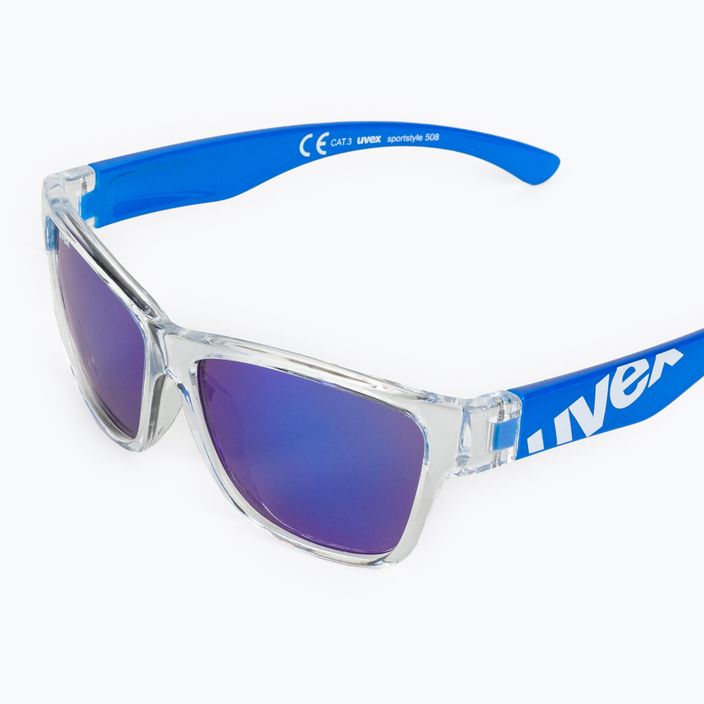 UVEX vaikiški akiniai nuo saulės Sportstyle 508, skaidriai mėlyni / veidrodiniai mėlyni 53/3/895/9416 5