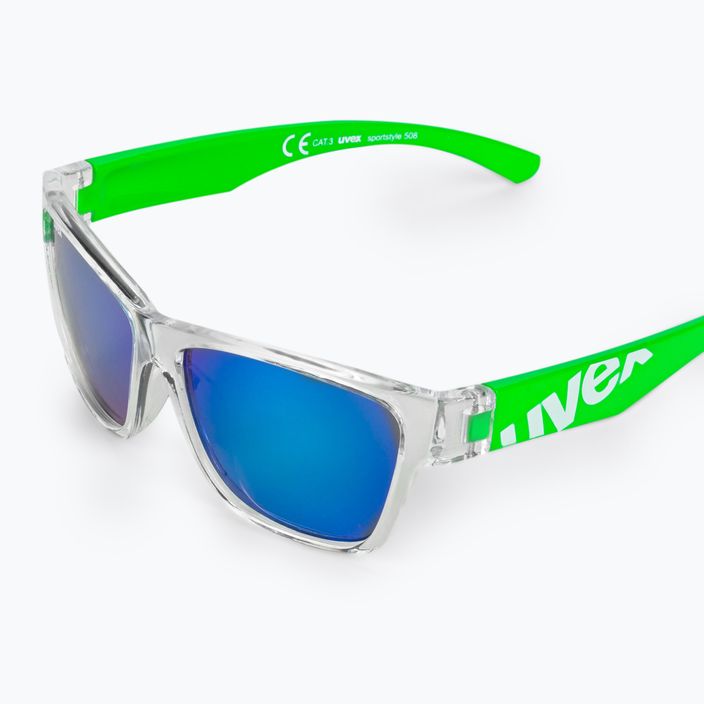 UVEX vaikiški akiniai nuo saulės Sportstyle 508, skaidriai žali / veidrodiškai žali 53/3/895/9716 5