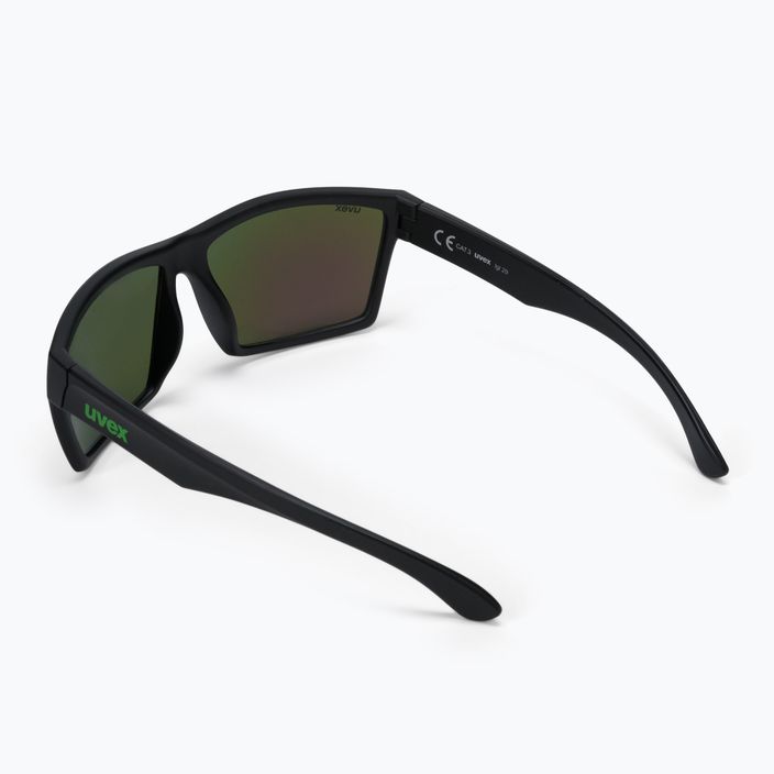 UVEX akiniai nuo saulės Lgl 29 black mat/mirror green 53/0/947/2215 2