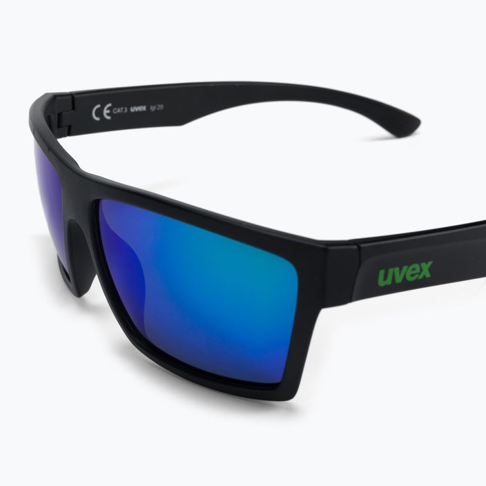 UVEX akiniai nuo saulės Lgl 29 black mat/mirror green 53/0/947/2215 5