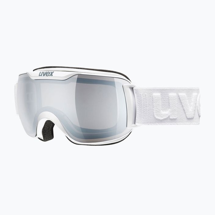 Slidinėjimo akiniai UVEX Downhill 2000 S LM balti matiniai / veidrodiniai sidabriniai / skaidrūs 55/0/438/1026 6