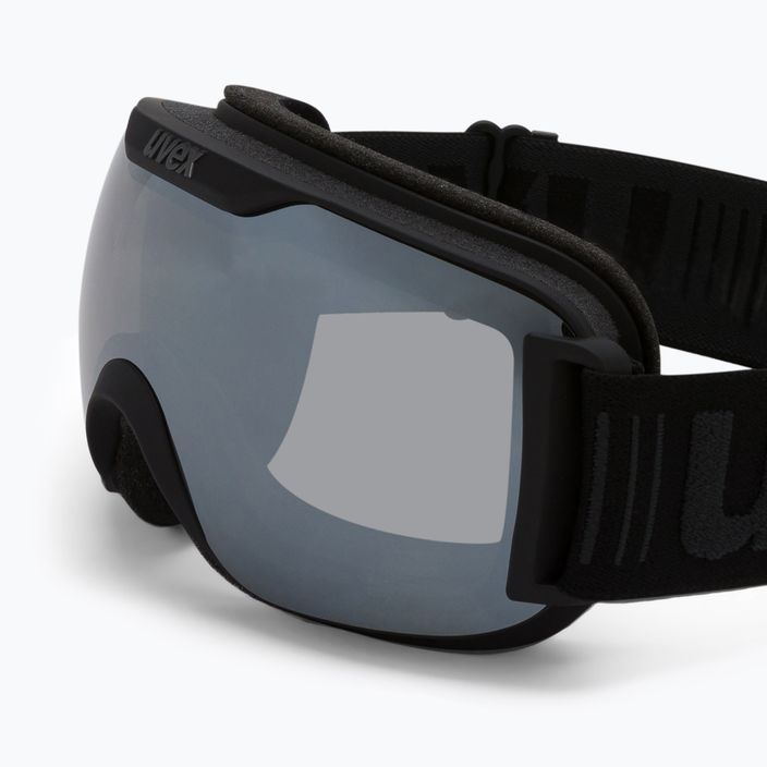 UVEX Downhill 2000 S LM slidinėjimo akiniai juodi matiniai / veidrodiniai sidabriniai / skaidrūs 55/0/438/2026 5