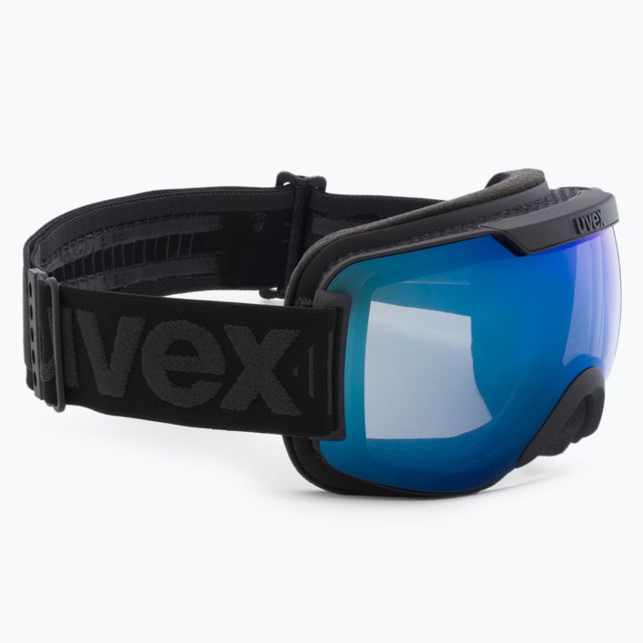 UVEX Downhill 2000 FM slidinėjimo akiniai juodi matiniai/veidrodiniai mėlyni/skaidrūs 55/0/115/24