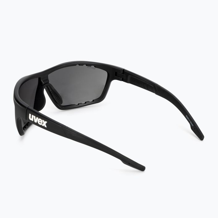 UVEX Sportstyle 706 CV juodi matiniai/šviesiai sidabriniai akiniai nuo saulės 53/2/018/2290 2