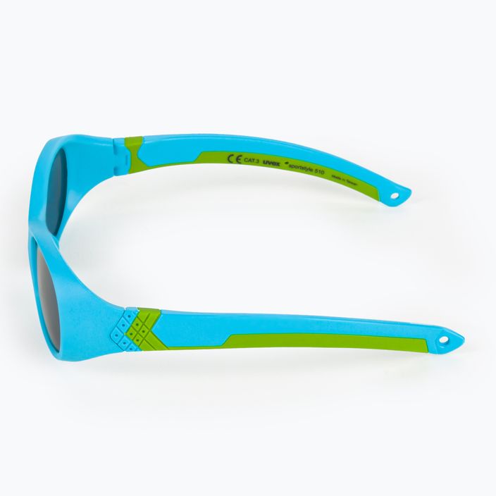 UVEX vaikiški akiniai nuo saulės Sportstyle 510 blue green mat/smoke 53/2/029/4716 4
