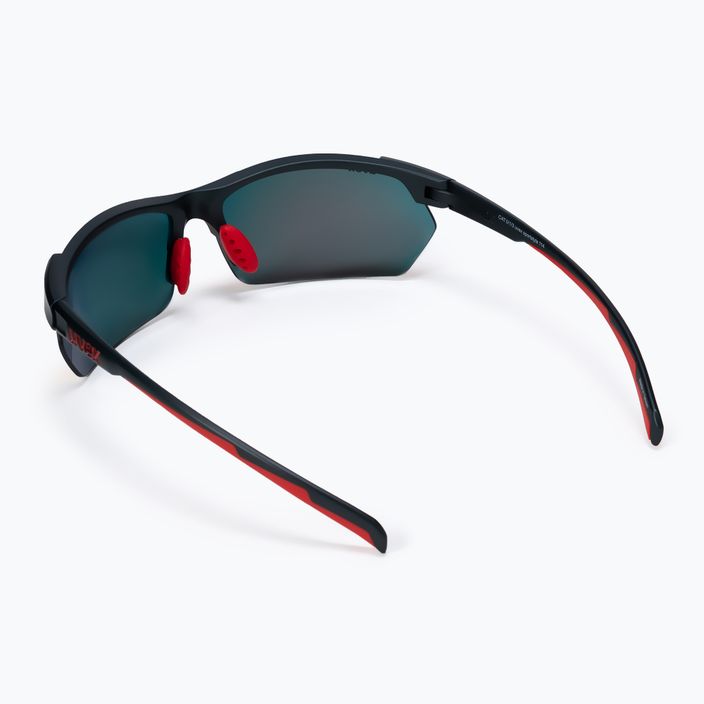 UVEX Sportstyle 114 pilkai raudoni matiniai, veidrodiniai raudoni, veidrodiniai oranžiniai, skaidrūs akiniai nuo saulės 53/0/939/5316 2