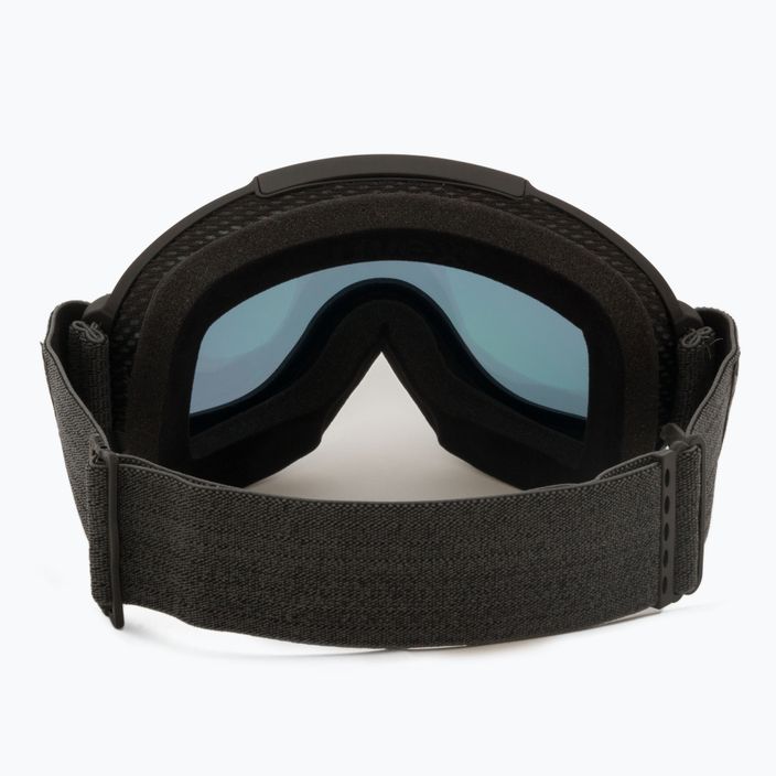 Slidinėjimo akiniai UVEX Downhill 2000 FM juodi matiniai/veidrodiniai oranžiniai mėlyni 55/0/115/25 3