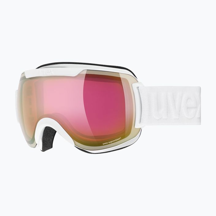 Slidinėjimo akiniai UVEX Downhill 2000 FM white/mirror pink rose 55/0/115/12 6