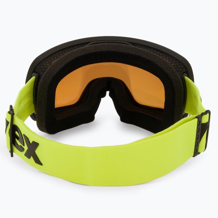 Slidinėjimo akiniai UVEX Compact FM juodi matiniai/veidrodiniai oranžiniai 55/0/130/23 3