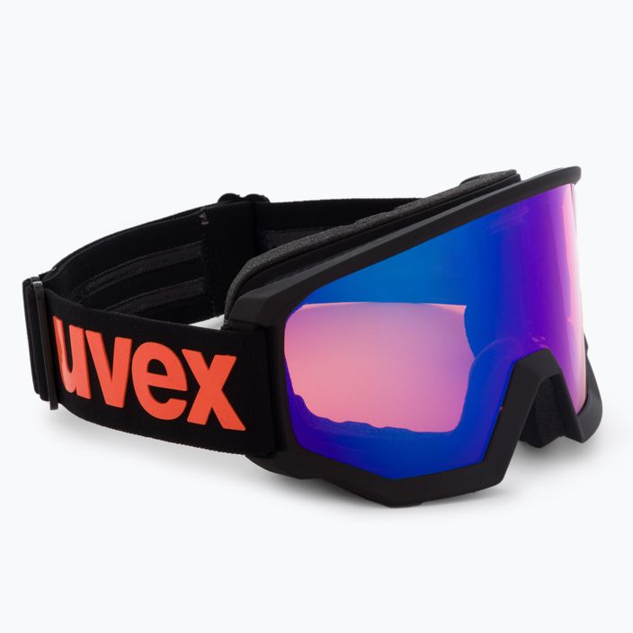 UVEX slidinėjimo akiniai Athletic CV black matt/mirror blue colorvision orange 55/0/527/22