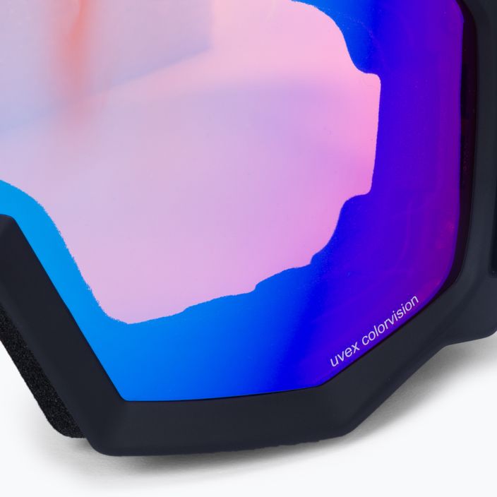 UVEX slidinėjimo akiniai Athletic CV black matt/mirror blue colorvision orange 55/0/527/22 5