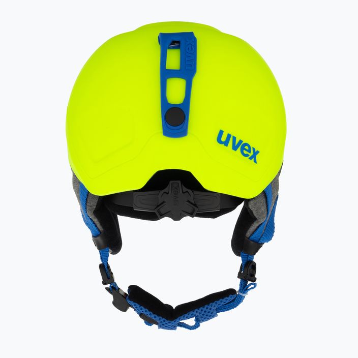 Vaikiškas slidinėjimo šalmas UVEX Manic Pro neoninės geltonos spalvos 3