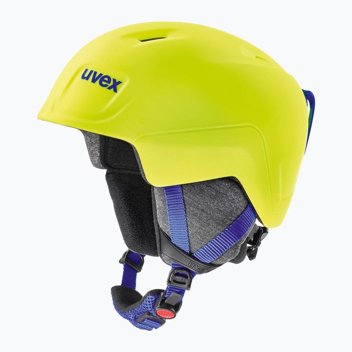 Vaikiškas slidinėjimo šalmas UVEX Manic Pro neoninės geltonos spalvos 6