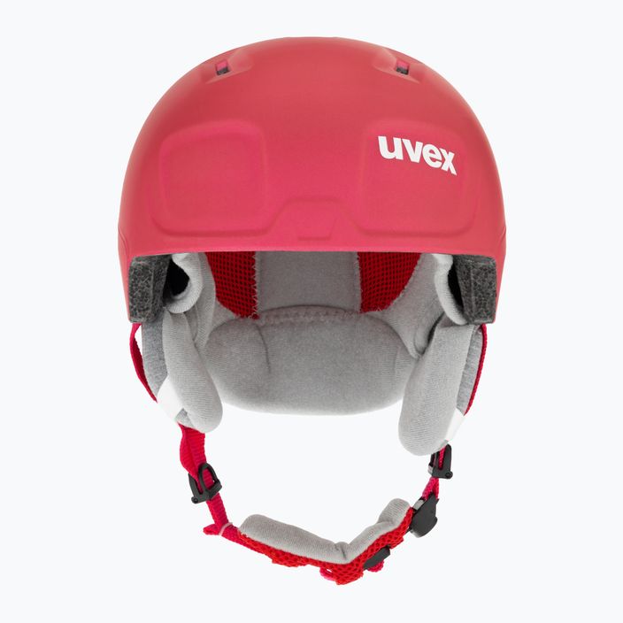 Vaikiškas slidinėjimo šalmas "UVEX Manic Pro" rožinės spalvos matinis 2