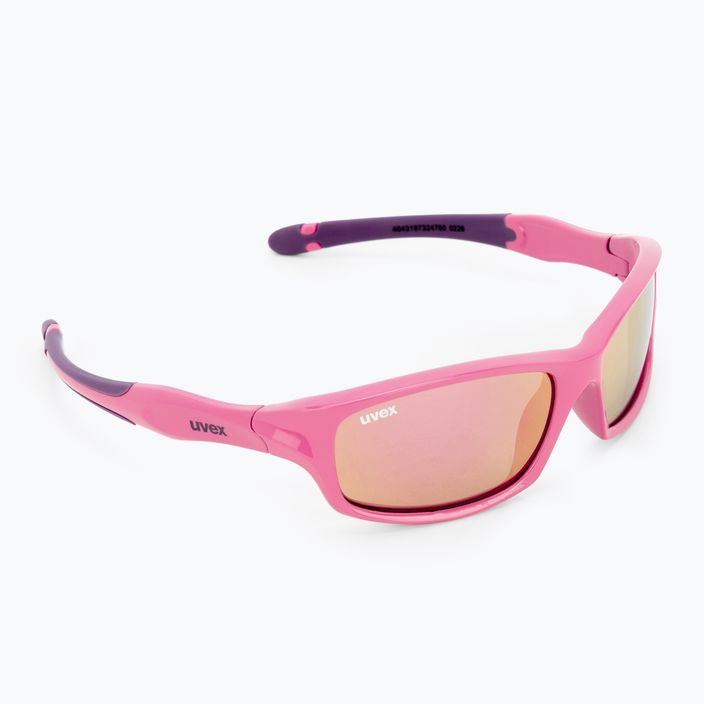 UVEX vaikiški akiniai nuo saulės Sportstyle 507 pink purple/mirror pink 53/3/866/6616
