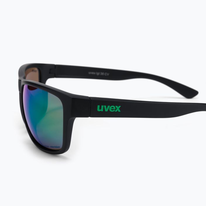 UVEX akiniai nuo saulės Lgl 36 CV black mat/colorvision mirror green S5320172295 4
