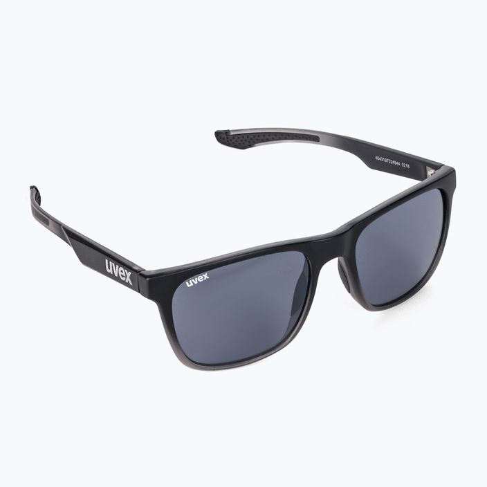 UVEX akiniai nuo saulės Lgl 42 juodi skaidrūs / veidrodiniai sidabriniai 53/2/032/2916