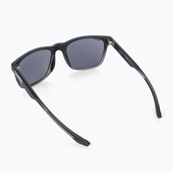 UVEX akiniai nuo saulės Lgl 42 juodi skaidrūs / veidrodiniai sidabriniai 53/2/032/2916 2