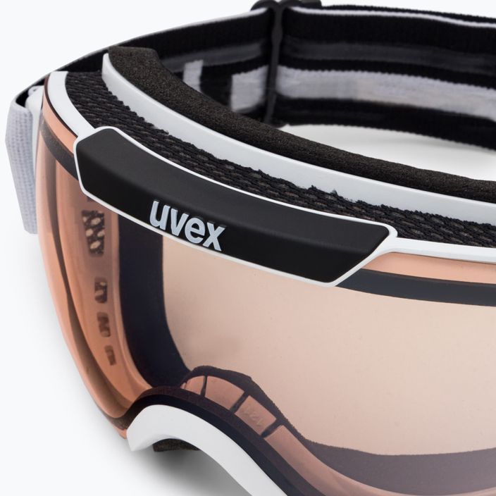 Slidinėjimo akiniai UVEX Downhill 2000 V white/mirror silver variomatic 55/0/123/11 6