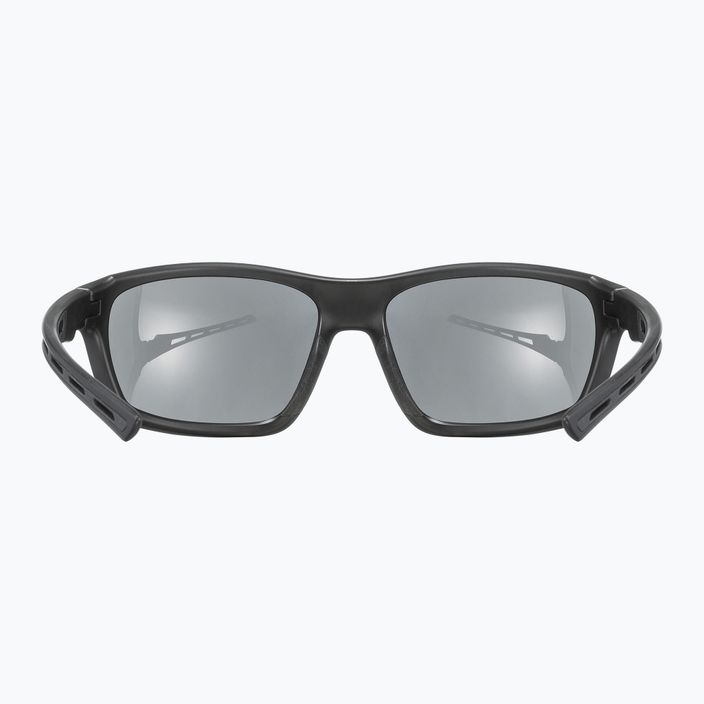 UVEX Sportstyle 229 juodi matiniai/šviesiai sidabriniai akiniai nuo saulės 53/2/068/2216 8