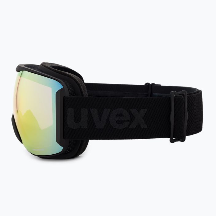 UVEX Downhill 2100 V slidinėjimo akiniai juodi matiniai/veidrodiniai vaivorykštiniai variomatiniai/skaidrūs 55/0/391/2030 4