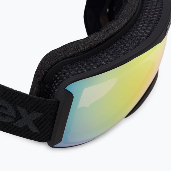 UVEX Downhill 2100 V slidinėjimo akiniai juodi matiniai/veidrodiniai vaivorykštiniai variomatiniai/skaidrūs 55/0/391/2030 6