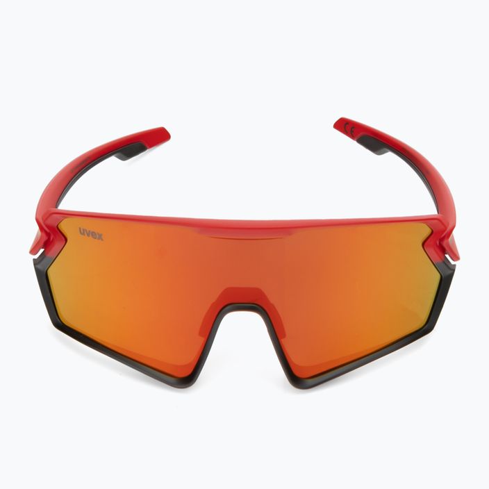 UVEX Sportstyle 231 raudoni matiniai/veidrodiniai raudoni dviratininko akiniai S5320653216 3