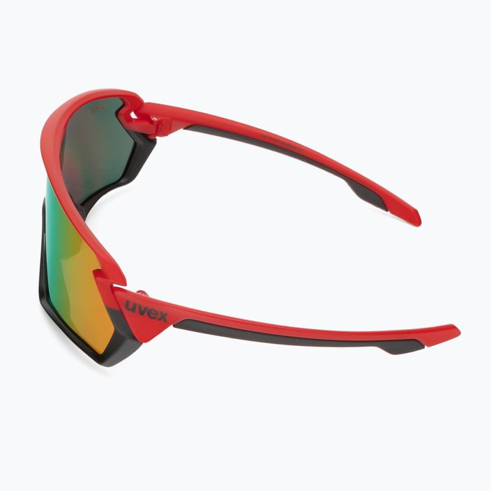 UVEX Sportstyle 231 raudoni matiniai/veidrodiniai raudoni dviratininko akiniai S5320653216 4