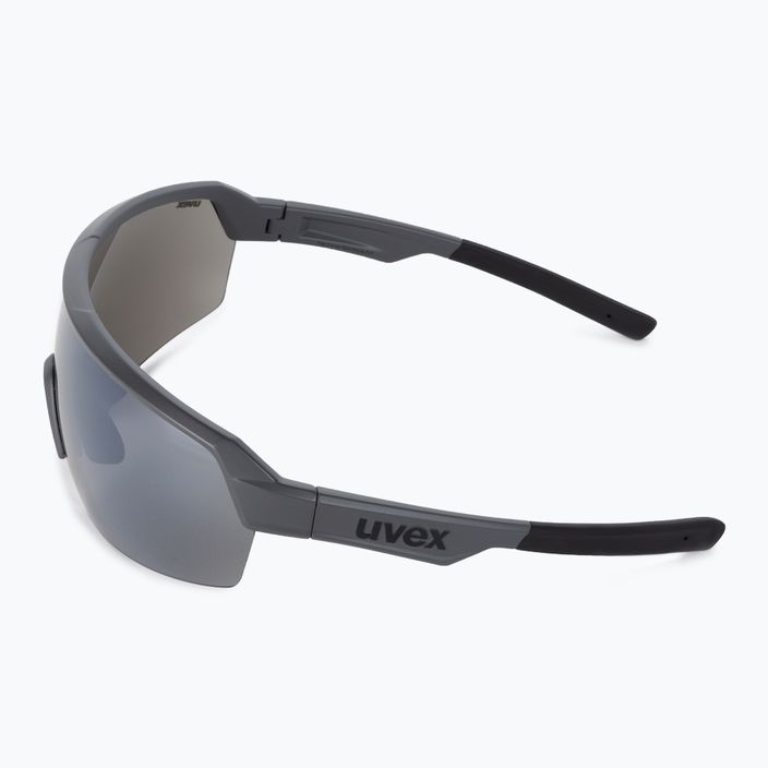 UVEX Sportstyle 227 pilki matiniai / veidrodiniai sidabriniai dviratininko akiniai S5320665516 4