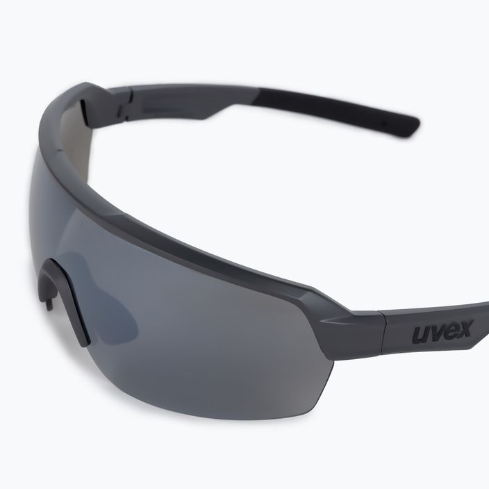 UVEX Sportstyle 227 pilki matiniai / veidrodiniai sidabriniai dviratininko akiniai S5320665516 5