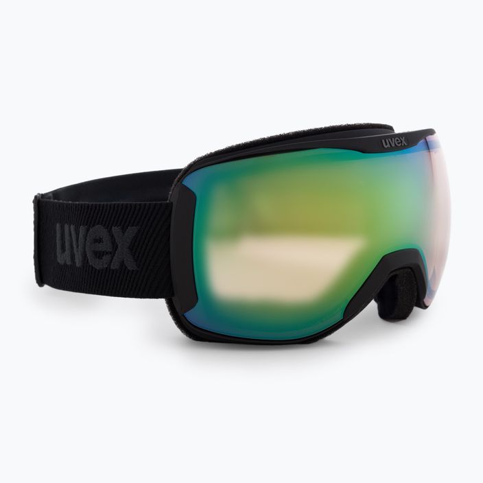 Slidinėjimo akiniai UVEX Downhill 2100 V black mat/mirror green variomatic/clear 55/0/391/2130