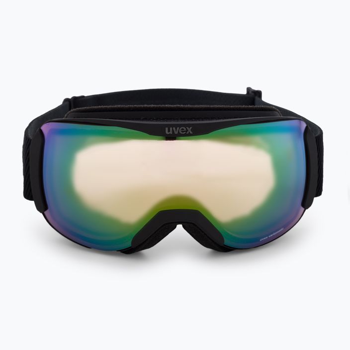 Slidinėjimo akiniai UVEX Downhill 2100 V black mat/mirror green variomatic/clear 55/0/391/2130 2