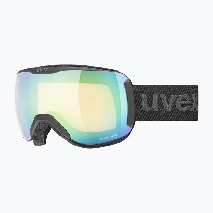 Slidinėjimo akiniai UVEX Downhill 2100 V black mat/mirror green variomatic/clear 55/0/391/2130 7