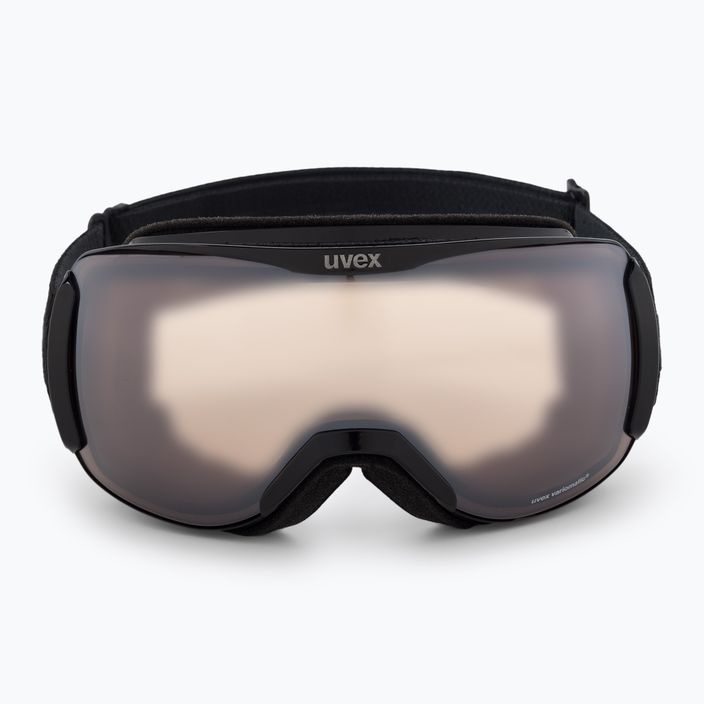 Slidinėjimo akiniai UVEX Downhill 2100 V black/mirror silver variomatic/clear 55/0/391/2230 2