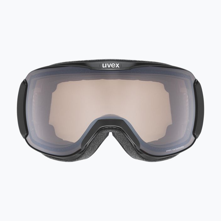 Slidinėjimo akiniai UVEX Downhill 2100 V black/mirror silver variomatic/clear 55/0/391/2230 6
