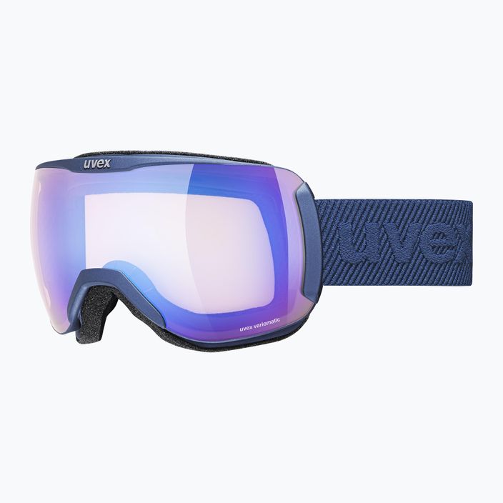 Slidinėjimo akiniai UVEX Downhill 2100 V navy mat/mirror blue variomatic/clear 55/0/391/4030 7