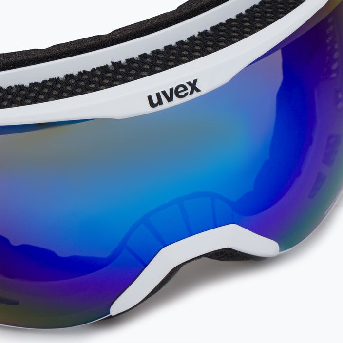 UVEX Downhill 2100 CV slidinėjimo akiniai balti matiniai/veidrodiniai mėlyni colorvision žali 55/0/392/10 6