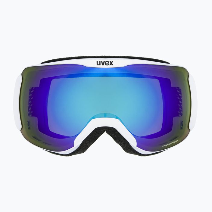 UVEX Downhill 2100 CV slidinėjimo akiniai balti matiniai/veidrodiniai mėlyni colorvision žali 55/0/392/10 7
