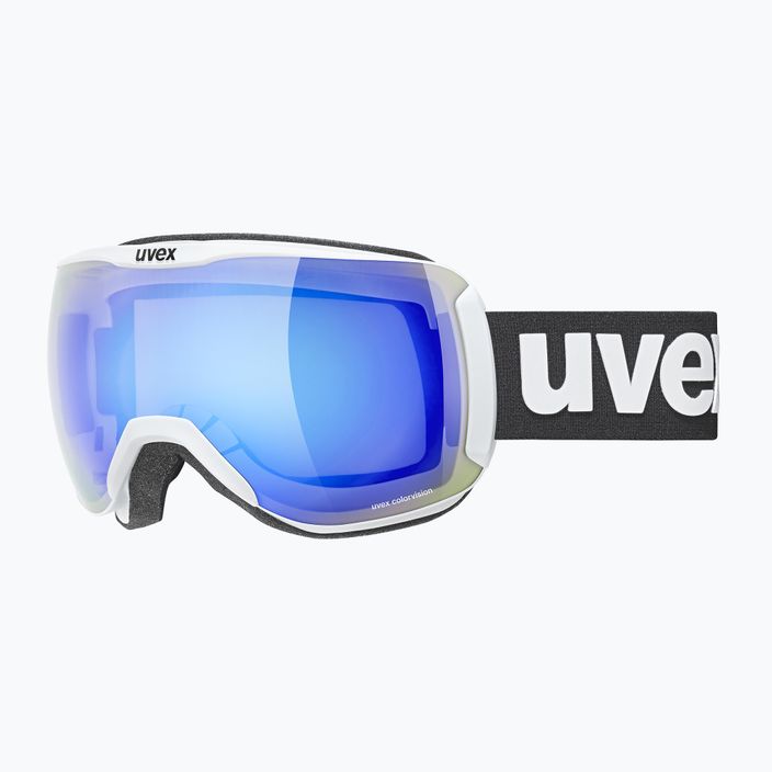 UVEX Downhill 2100 CV slidinėjimo akiniai balti matiniai/veidrodiniai mėlyni colorvision žali 55/0/392/10 8
