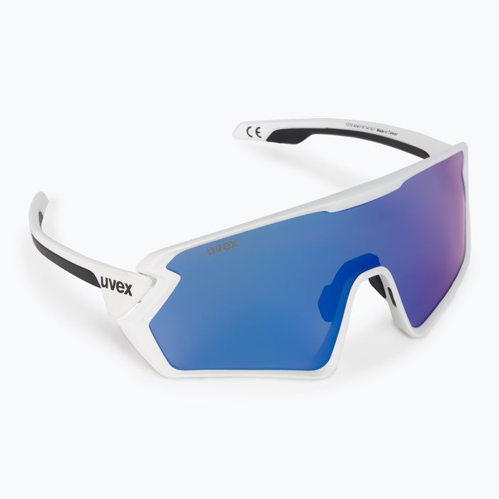 UVEX Sportstyle 231 balti matiniai/mėlyni dviratininko akiniai S5320658806