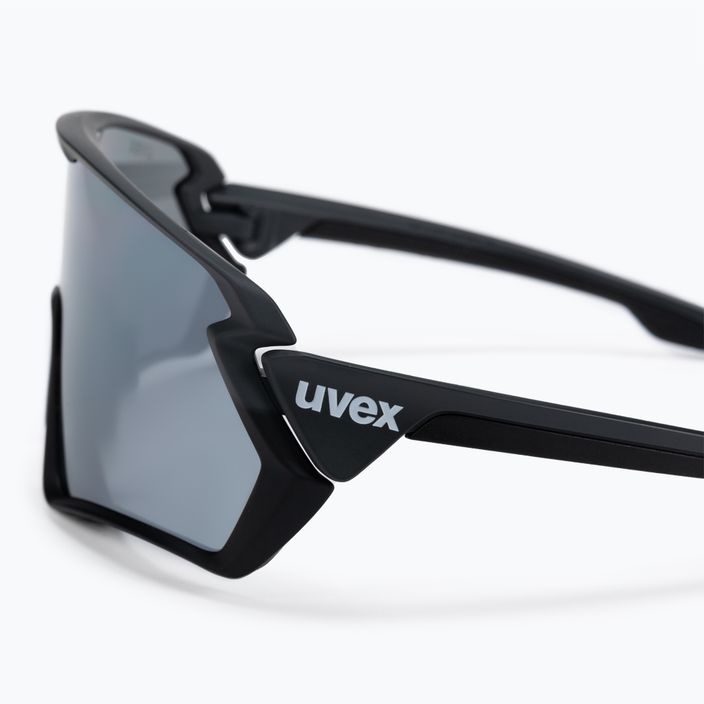 UVEX Sportstyle 231 pilki, juodi, matiniai, veidrodiniai, sidabriniai dviratininko akiniai S5320652506 4
