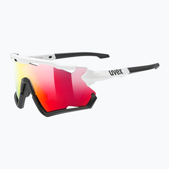 Dviračių akiniai UVEX Sportstyle 228 white black/mirror red 53/2/067/8206 5