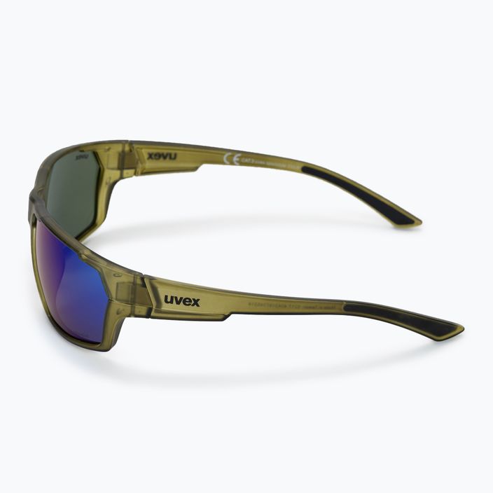 UVEX Sportstyle 233 P žali matiniai/poliariniai veidrodiniai žali dviratininkų akiniai S5320977770 4