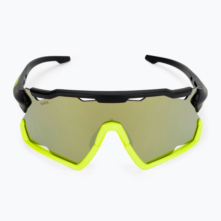 UVEX Sportstyle 228 juodai geltoni matiniai / veidrodiniai geltoni dviratininko akiniai 53/2/067/2616 3