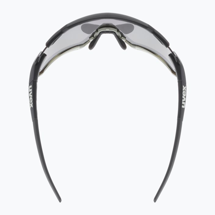 UVEX Sportstyle 228 juodi smėlio matiniai / veidrodiniai sidabriniai dviratininkų akiniai 53/2/067/2816 6
