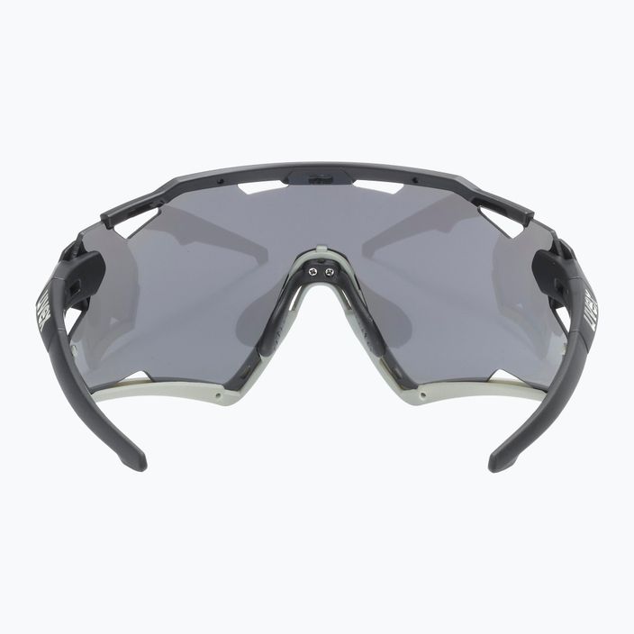 UVEX Sportstyle 228 juodi smėlio matiniai / veidrodiniai sidabriniai dviratininkų akiniai 53/2/067/2816 8