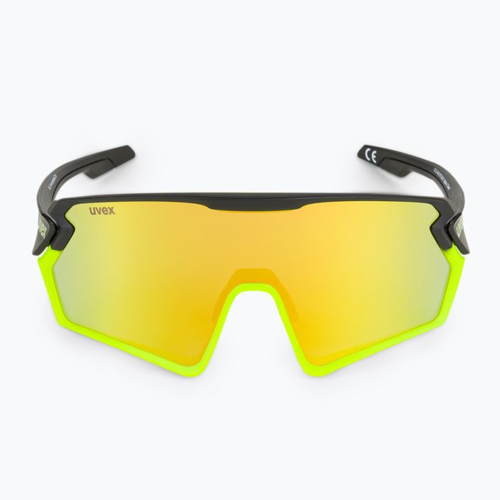UVEX Sportstyle 231 juodai geltoni matiniai / veidrodiniai geltoni dviratininko akiniai S5320652616 3