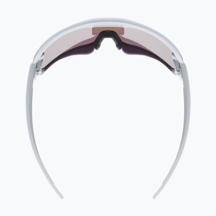 UVEX Sportstyle 231 sidabriniai slyvų matiniai/veidrodiniai raudoni dviratininkų akiniai S5320655316 7
