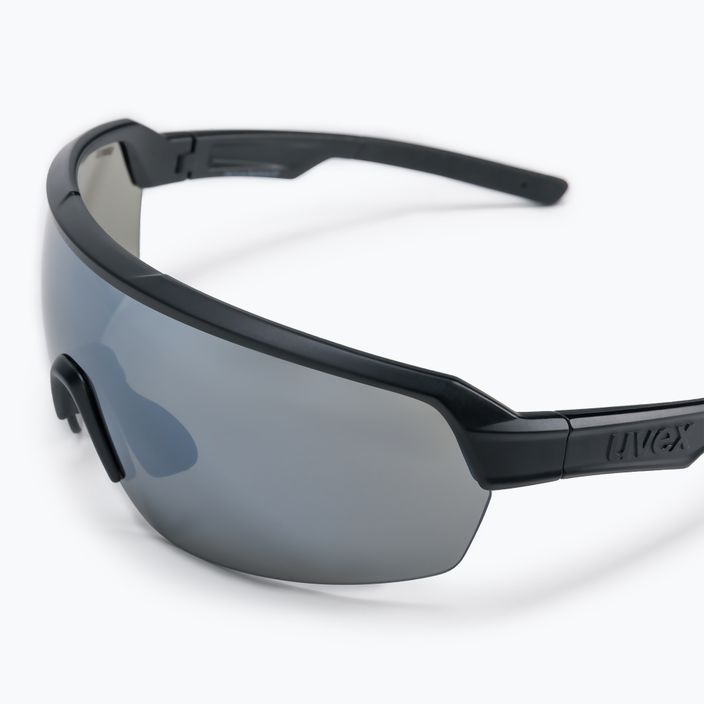 UVEX Sportstyle 227 black matt/mirror silver dviratininkų akiniai S5320662216 5
